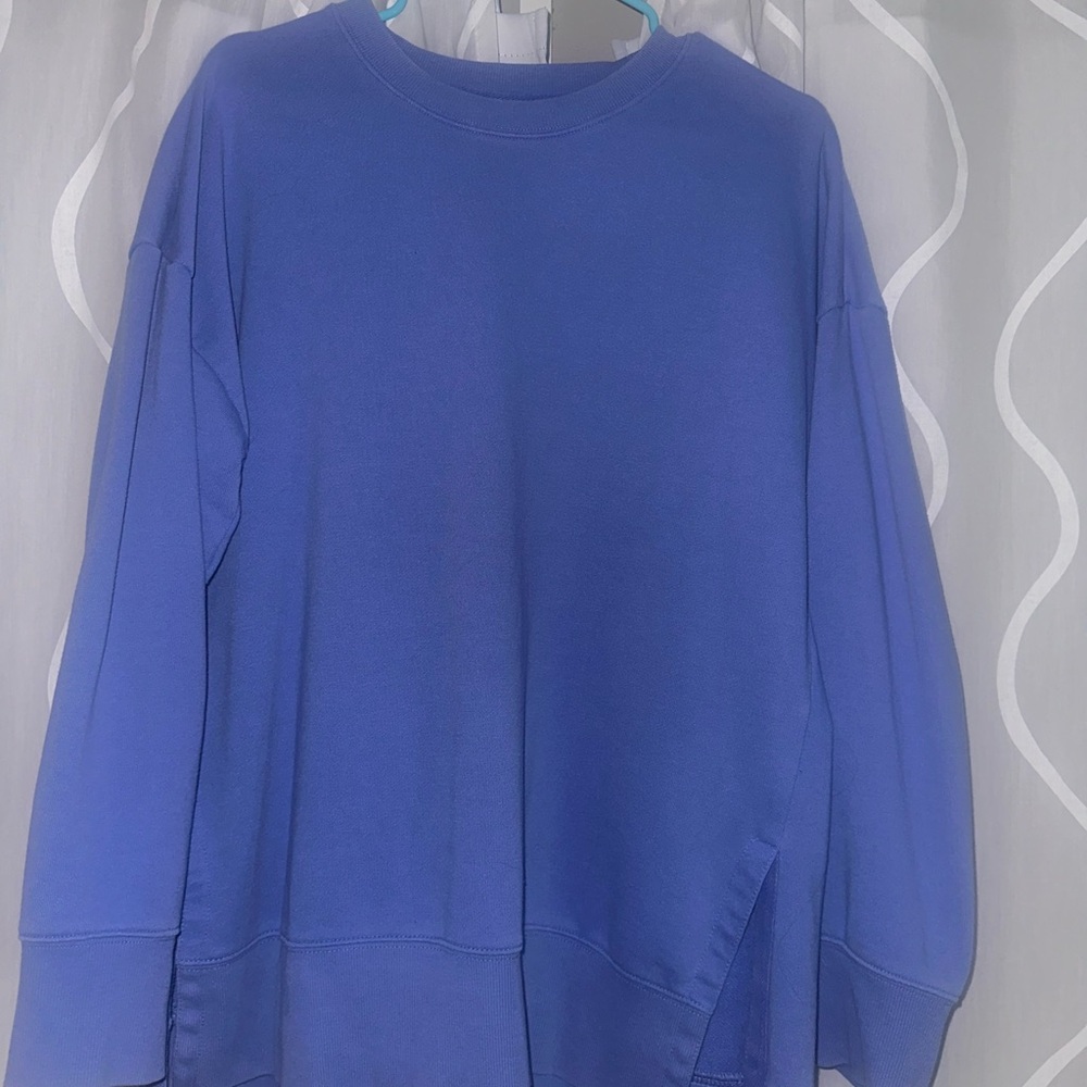 Dark blue-purple crew neck